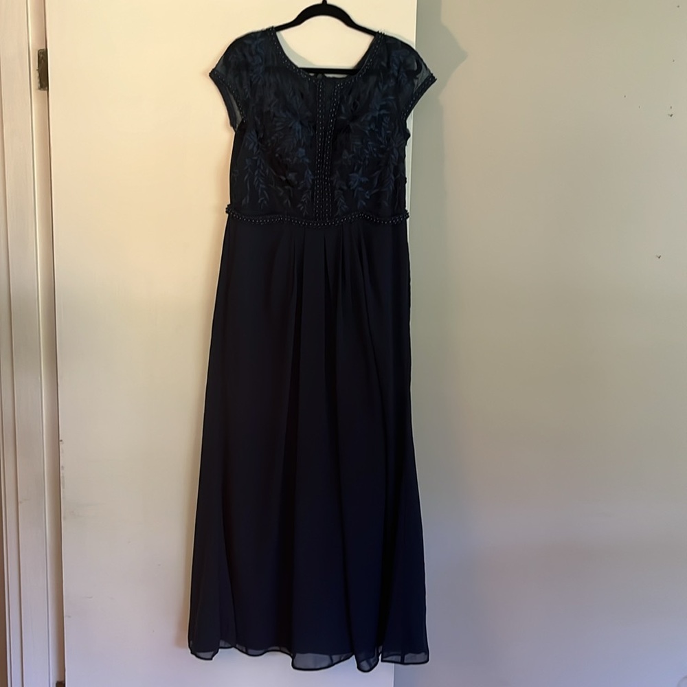 Azazie Silvia Dress in Dark Navy-Worn Once - Picture 2 of 6